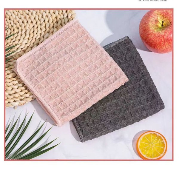 3st Waffle Weave diskhandduk, 30*30cm disktrasor för kök, mjuka absorberande kökshanddukar för rengöring matlagning hushåll,