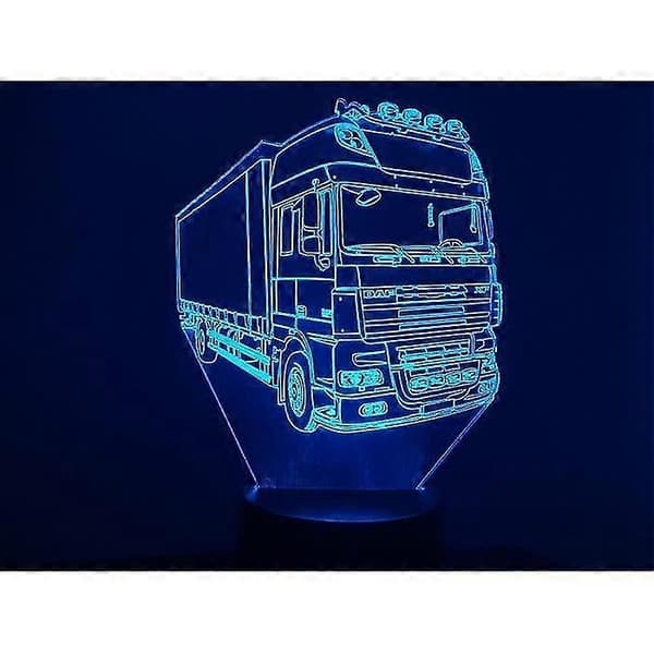 3D-lampe. Daf 19t Transportlastbil