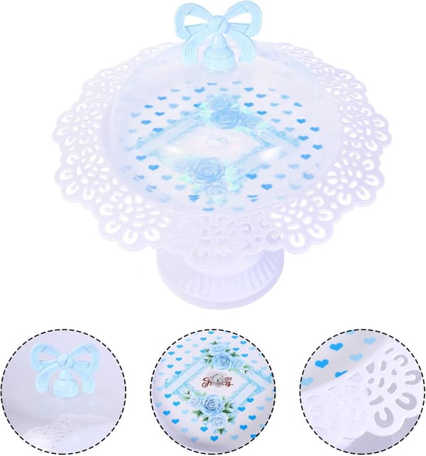 Cake Stand Cake Stand Detachable PP Material Easy to Assemble White