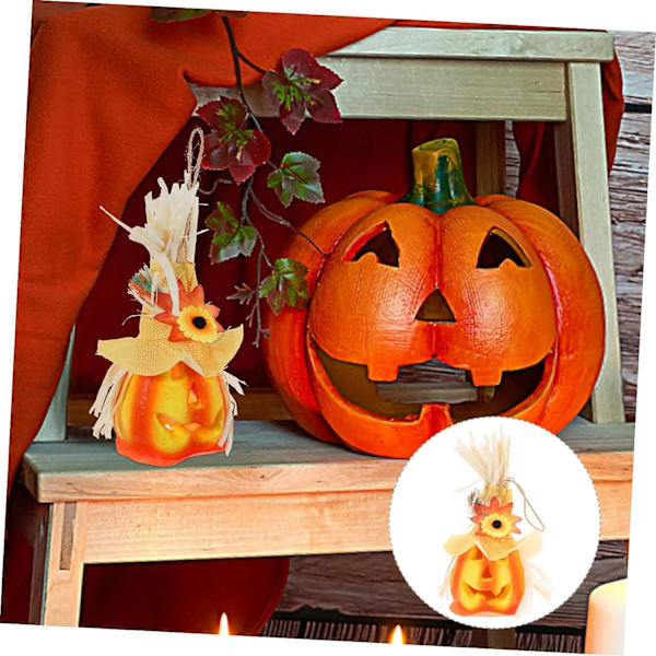 Halloween-dekorasjoner Utenfor Halloween-dekorasjoner Inne Utendørs Dekor Halloween Gresskarlampe LED Høst Gresskardekor