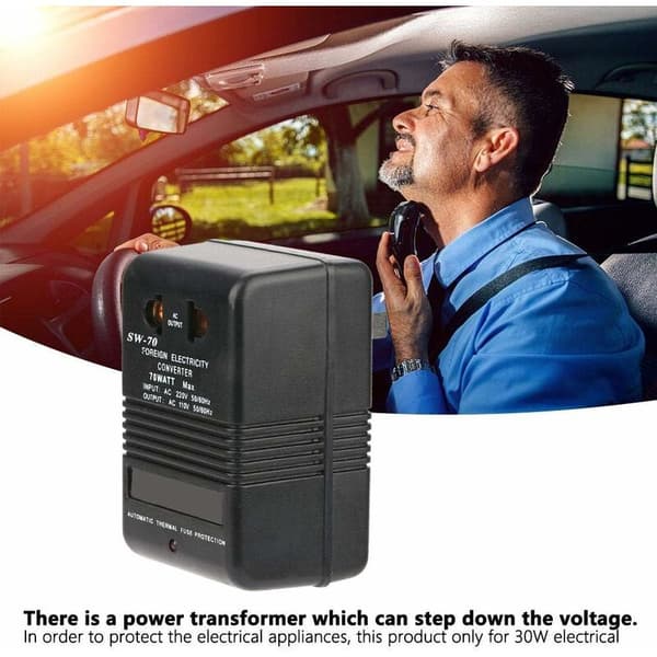 220V til 110V 30W strømomformer, nedtrappingsspenningsomformer (CN-plugg)