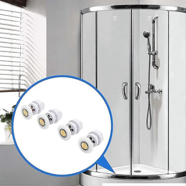 Duschdörr Skjutbara Hjul, Hållbara, Vattentäta och Rostfria (4-pack)