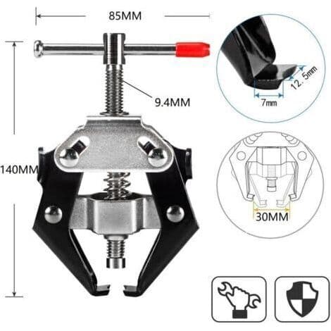Battery Terminal and Wiper Arm Puller 9-30mm, Extendable and Adjustable Wiper Arm Removal Tool