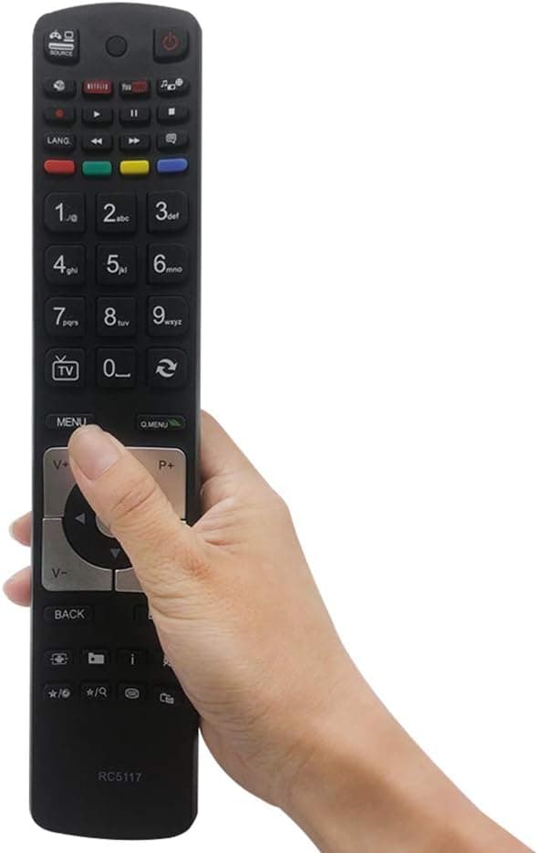 Replacement Remote Control for Hitachi TV Remote RC5117 with Netflix YouTube - No Setup Required