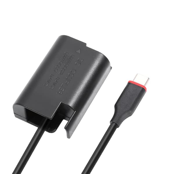 Strömadapterkabel USB C DMW-BLK22 Dummy-batteri för S5 S5K S5C GH5 GH5S