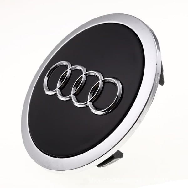 4 stk navkapsler til Audi 69MM, navkapsel aluminium+ABS, senterhette, ABS biltilbehør