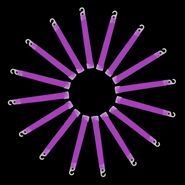 (rosa (15cm)Glow Sticks Party Packs 12 st - Ultra Bright Glow Sticks 6 tum Mega Party Pack - Glow in the Dark UV Neon