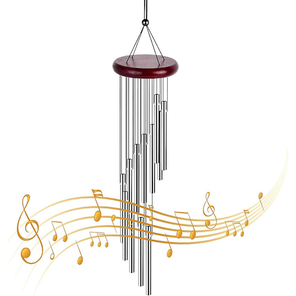 Tuulikellot Ulkona Tuulikellot Alumiininen Putki Massiivinen Puu Tuulikello Luonnollinen Melodiset Musikaalinen Tuulikello Puutarhaan Patio Parvekkeelle Sisustus Koti