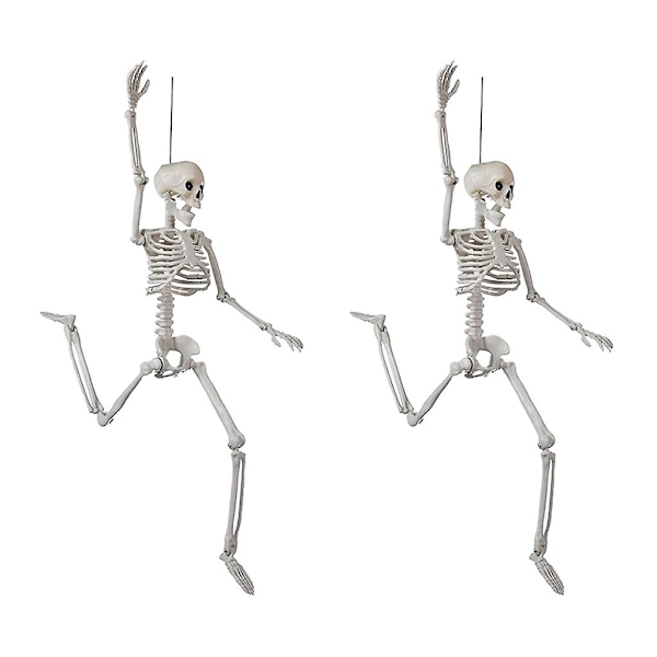 Halloween-luurankosetti - Kokokehon luuranko liikkuvilla nivelillä Halloween-juhliin, pihaan ja puutarhaan - Pelottava kokokehon luurankokoriste