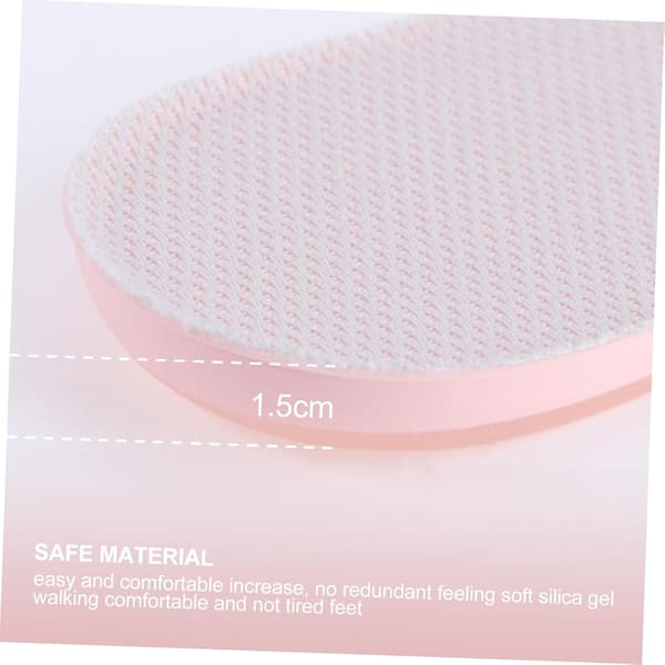 2 Pairs Height Increasing Insoles Invisible Shoe Inserts Heel Protector Support for Comfortable Walking