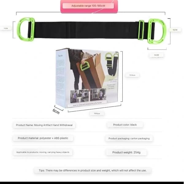 Portable Home Decor Item Fastening Strap Multifunctional Lunch Break Moving Rope Portable Simple Moving Artifact Carrying Strap