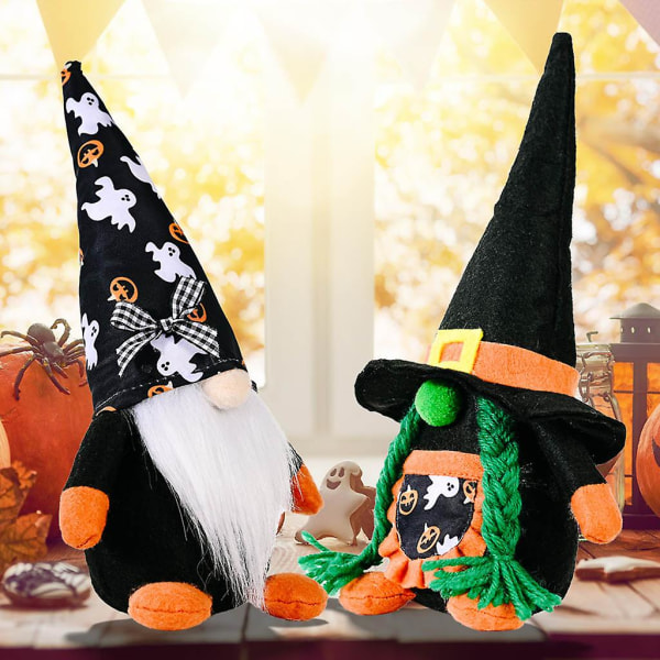 Halloween Gnome Wizard Kurpitsa Tomte Nisse Ruotsin tonttukääpiö Koti maalaistalo Keittiö Sisustus Hylly Porrastettu tarjotin OrnamenttiA