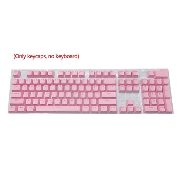 104 Doubleshot Rød-sort PBT Baggrundsbelyste Tastekapper til Cherry MX Gaming