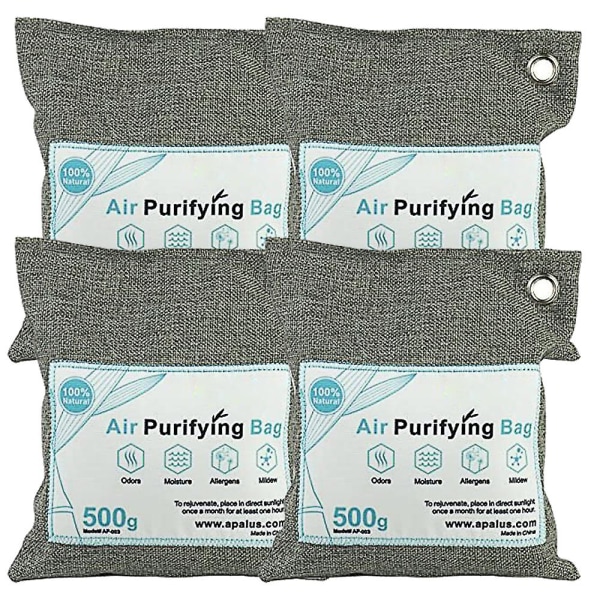 Nature Fresh Air Purifier Bags - Activated Bamboo Charcoal Air Purifying Bag Odor Elimin