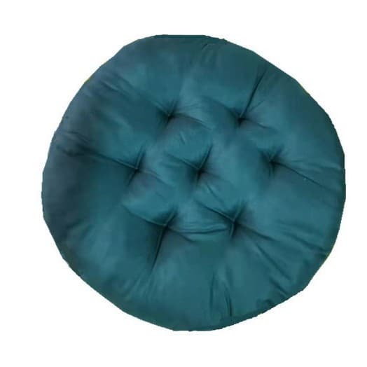 Runde Siddepuder 40 cm (2 stk.) - Ortopædiske Stolepuder - Komfortable Siddepuder (blå, 2-pak)