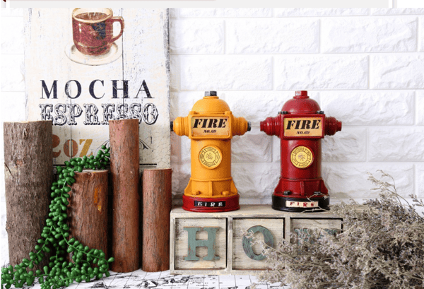 American Retro Industrial Style LOFT Fire Hydrant Creative Home D