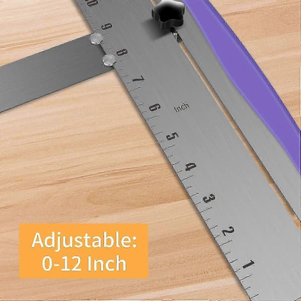Cake Scraper, 12 Inch Stainless Steel Cake Smoother, Adjustable Cake Bench Scraper, Cake Icing Smoother