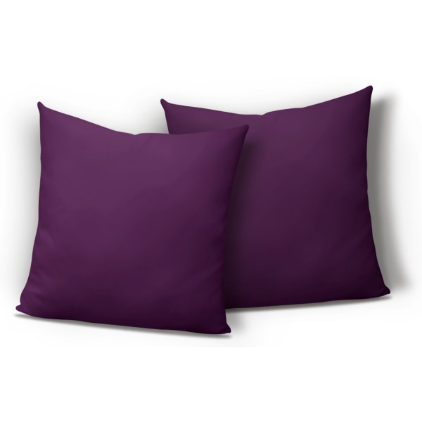 2-piece pillowcase waterproof pillowcase Nordic style pillowcase (purple 40*40cm)