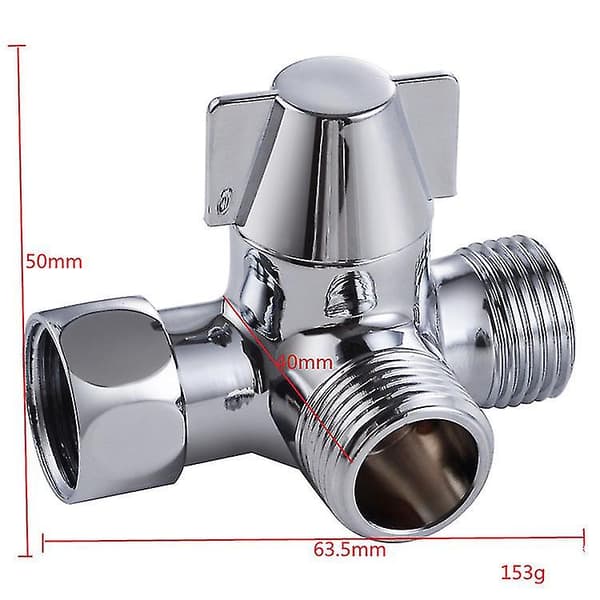 3-veis omkaster for dusj, G1/2 \" T-adapter ventilbytte