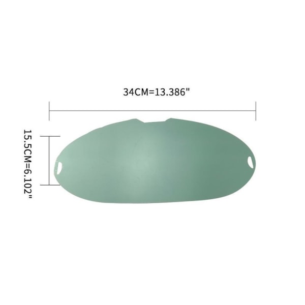 Utskifting av sveisehjelmlinse, erstatningslinse for stor visningsskjerm 1 mm transparent for industriteknikk for sveiser