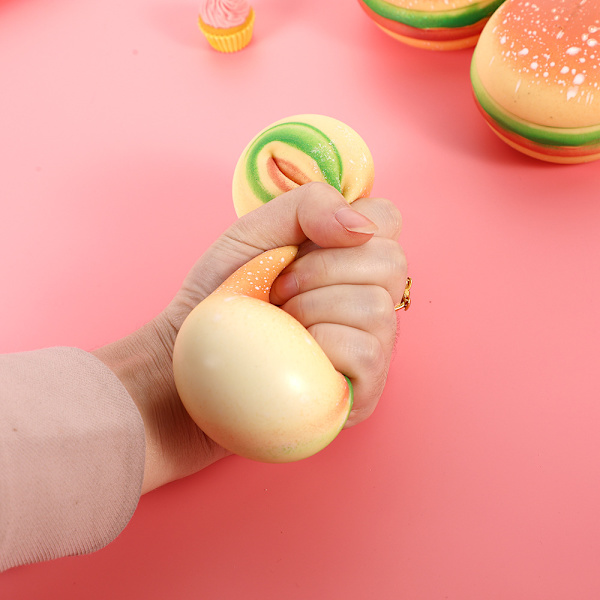 Langsomt Stigende Squishy Legetøj Hamburger Legetøj Decompress Strækning Stress Squishy Legetøj Langsomt Stigende Klem Legetøj Til Børn