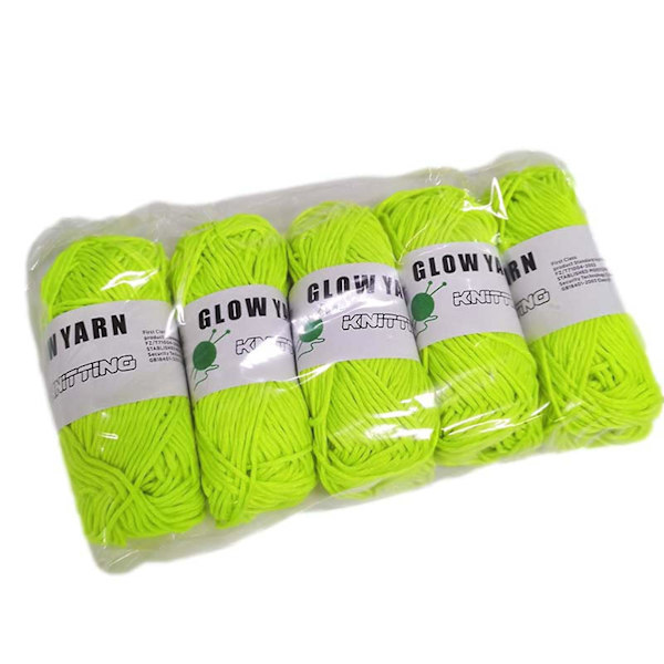 In The Dark Yarns Lysande Garn Handvävt DIY Handvävt-i-mörkret Garn