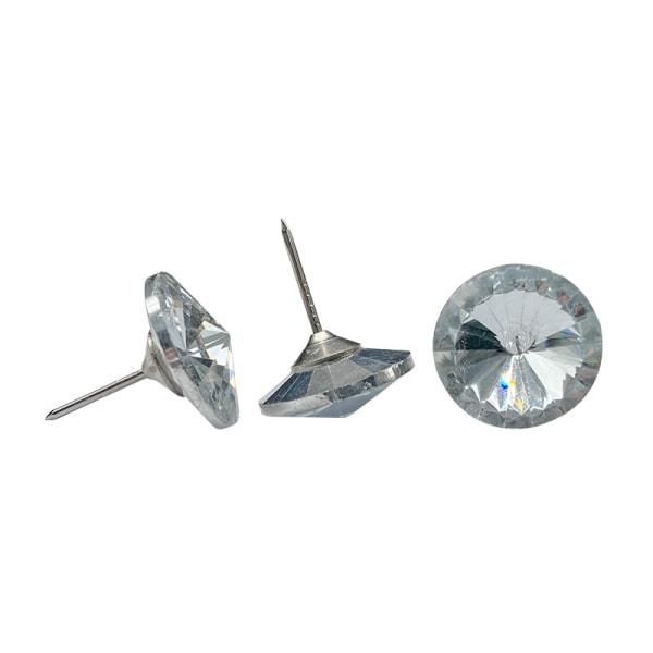 60 stykker rhinestone sy knapper diamant krystall møbel sofa Vegg DIY Craft dekorasjon 25mm / 1 tommer