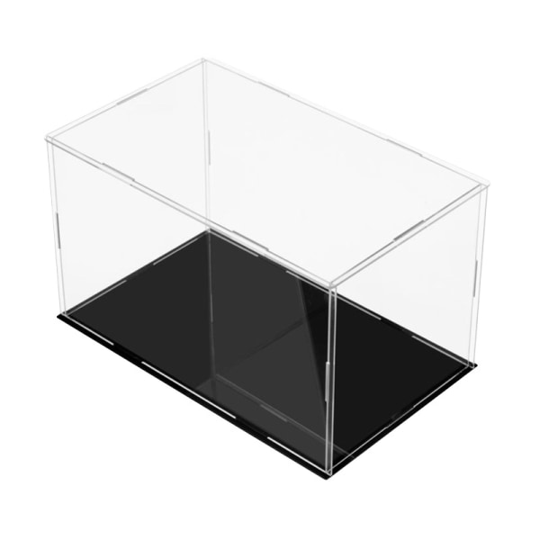 Klar akryldisplay, Action Figur Organizer, kubeboks og svart base for akryldisplay-17*13*20cm