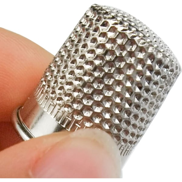 Finger metall fingerborg Fingerborg för fingertoppar Fingerskydd för sömnad Fingerborg metall fingerskydd för gör-det-själv-skydd
