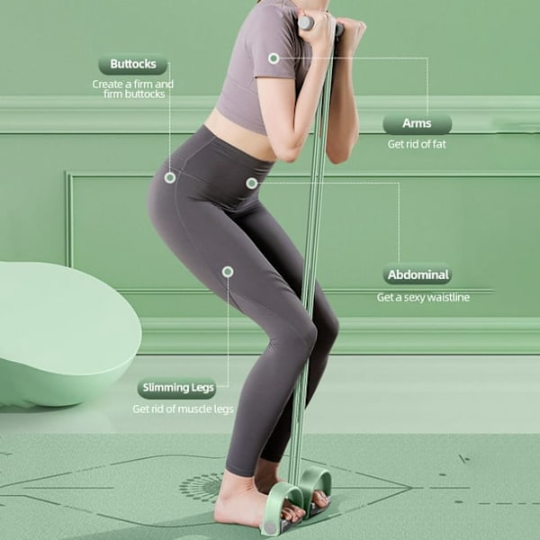 Högkvalitativ sit-up pull-rep med speciell texturdesign för män och kvinnor, fotspänning