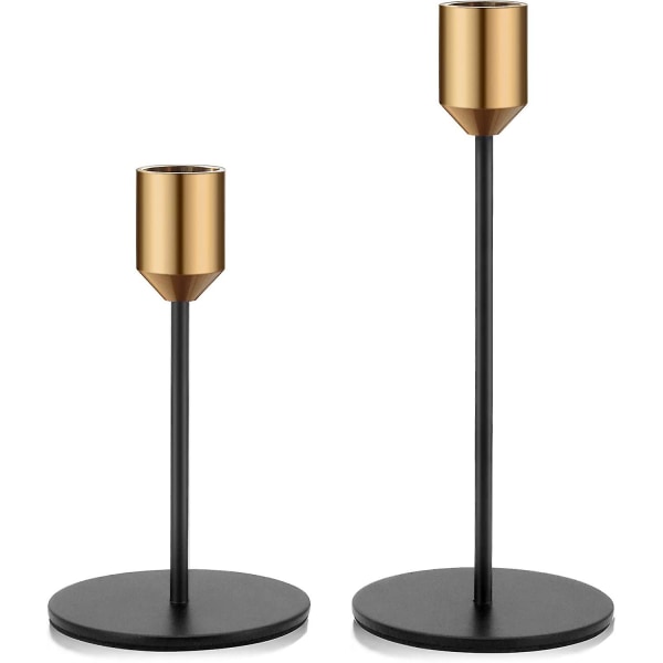 Candlestick Candle Holder 2 Pcs Candle Holder Metal Candelabra Candle Holder For Home Decoration, Weddings, Parties, Candlelight Dinners, Christmas Va