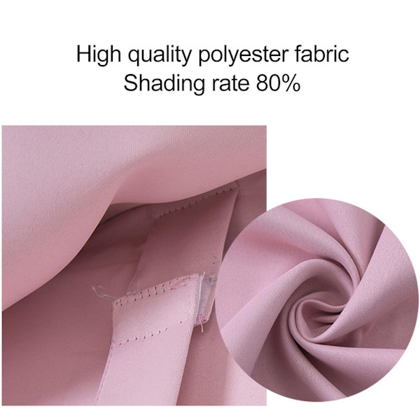 Dörrgardiner för dörrfönster, termiskt isolerade, integritetsskyddande sidoljusgardiner för ytterdörr, 26 x 68 tum Pink 66x173