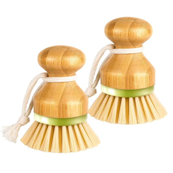 Diskborste, Premium Diskborstset (2-pack), Tillverkad av miljövänliga återvunna material, Hållbara styva borststrån