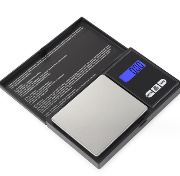 Digital precision 500g/0,01g, rostfritt stål köksvåg med