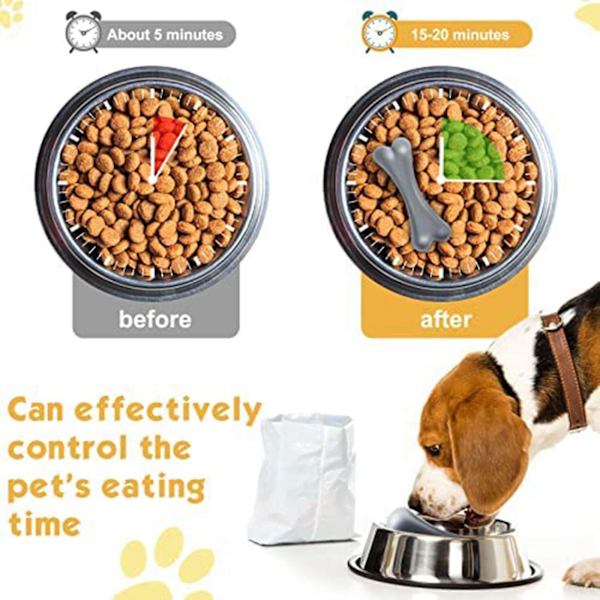 Silikon Slow Feeder Insats Kompatibel Med Hundskålar Ben Design Grå Slow Feeder Skål Insats För Att Sakta Ner Ätandet