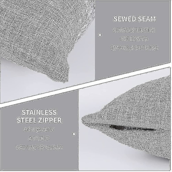 Sett med 4 vårdekorative putetrekk 55x55 cm Putetreffor 22x22 tommer
