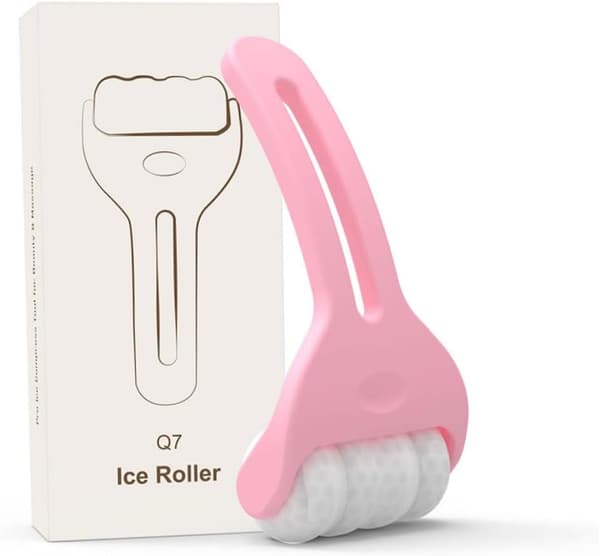 Ice Roller for Face and Body Sandstone Handle Cold Compress Beauty Tool