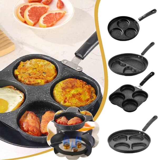 Non-stick Egg Pans - Cast Iron Egg Frying Pan - Breakfast Burger Egg Pancake Maker