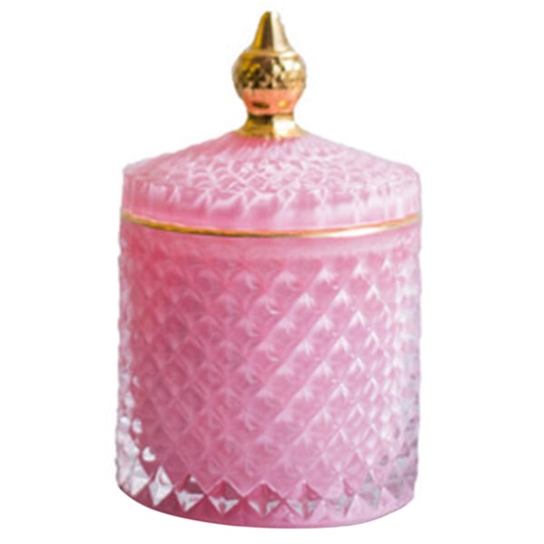 Husholdningsaromaterapiflaske med låg Opbevaringsboks Pink