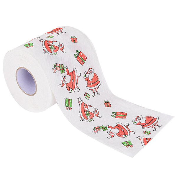 Julgåva-ask Jultoalettpapper Nyhet Jultomte Träd Badhandduk Servett Fest Julgåva-ask