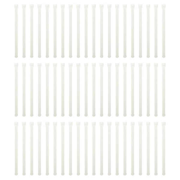 100 st Gardinrulle Roll-on anslutningsplattor Vertikala persienner Tillbehör Vit12..5X1CM White 12..5X1CM