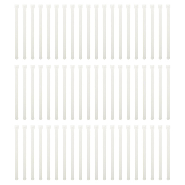 100 stk Gardin Rullehjul Forbindelsesplader Lodrette Persienner Tilbehør Hvid 12,5X1CM