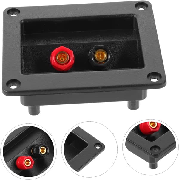 2-pack Copper Material Speaker Terminals Speaker Box Connector for Subwoofer Speakers