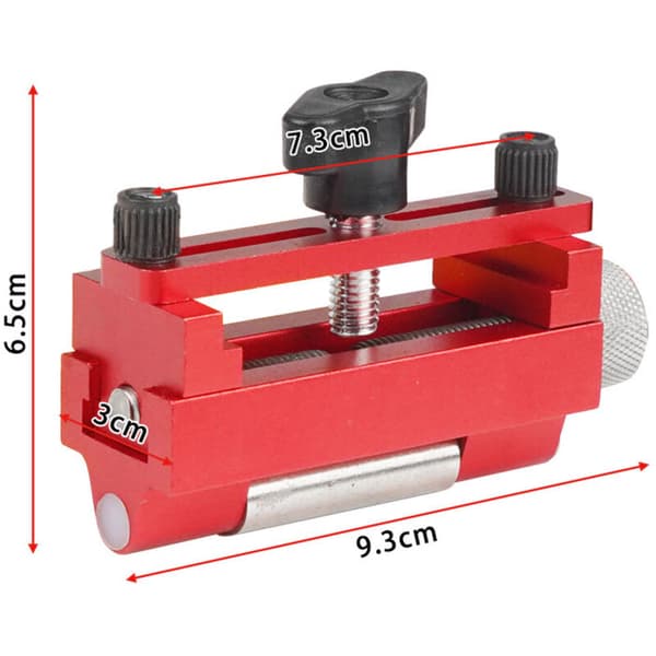 Wood Chisel Sharpening Guide, Sharpening Guide with Top Reinforcement Screw, Sharpening Jig with Extendable Roller