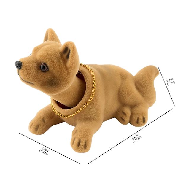 Bobble Dog Biltilbehør Shiba Inutwinkling Sympati Graduation Dekorasjoner Estetisk Rom Forlovelsesfest TeaA