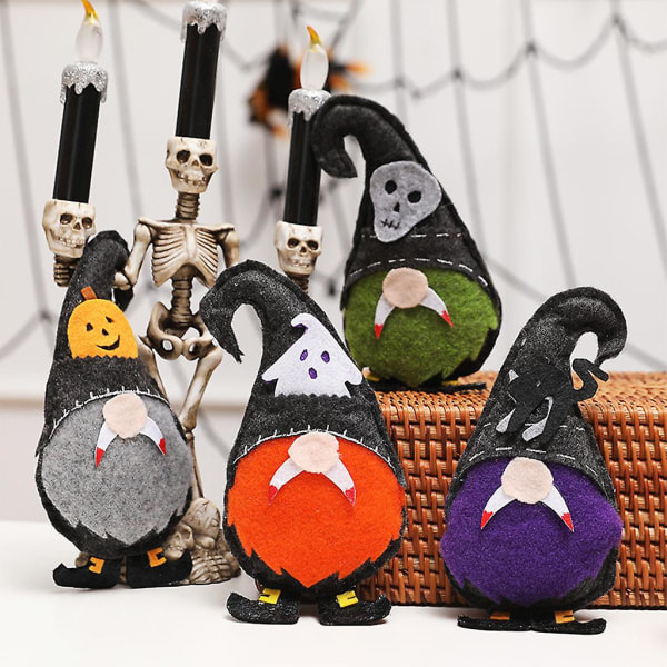Halloween Gnome Doll Riippuva Koriste Söpö Riippuva Nukke Ornamentti Nukke Käsityöt Kotiin Halloween Party Oranssi