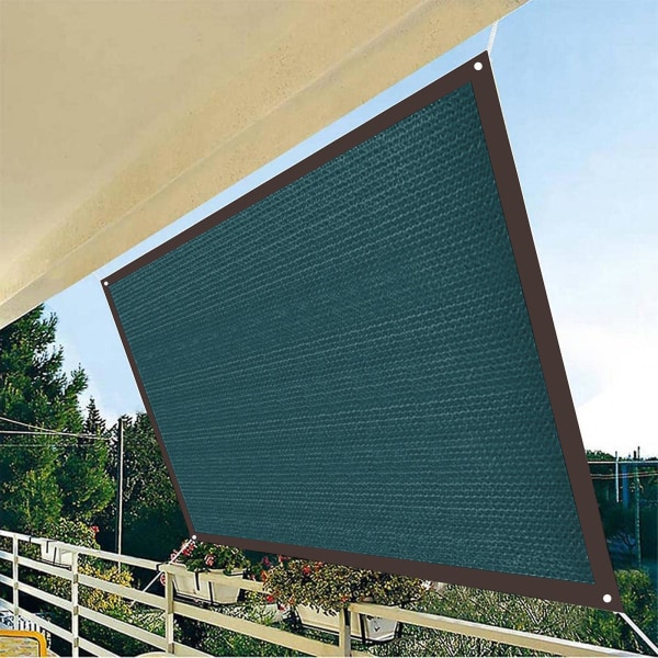 Solsejl, udendørs solsejl Svømmebassin Solmarkise - 95 % solskinsbeskyttelse - rektangel Sha Green