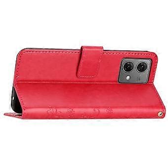 For Motorola Moto G85 5G/S50 Neo 5G Case PU Leather Wallet Case with Strap Style C Style C