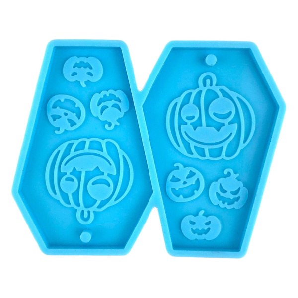 1/6 stk Silikonform Halloween Serie Kisteformet Vedhæng Formfremstilling
