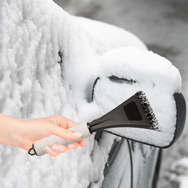 Car Windshield Scraper - Car Windshield Ice Scraper | Car Windshield Snow and Ice Scraper with EVA Sponge Comfort Grip | Small Snow Shovel